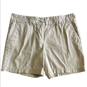Ann Taylor LOFT Women’s 4 Classic Khaki Sun-soaked Shorts with Pockets